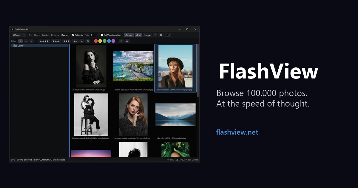 FlashView - Fast Photo Viewer for Windows · Browse 100,000 photos